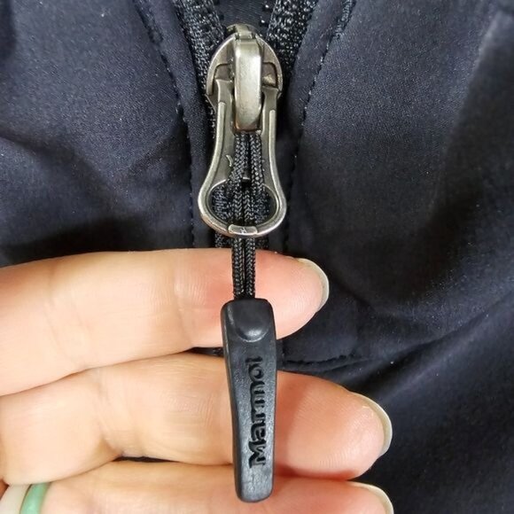 Marmot Black Altitude Softshell Jacket S Full Zip Fleece Lined Gorpcore Outdoor - Picture 8 of 14